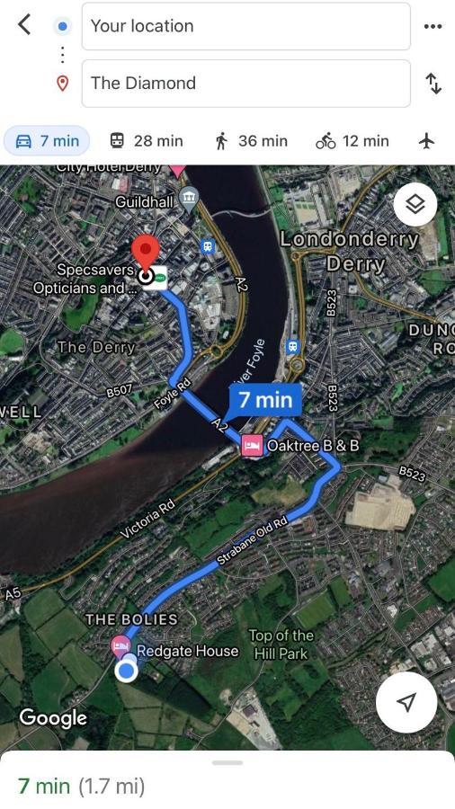 Redgate House Bed & Breakfast Londonderry Eksteriør billede